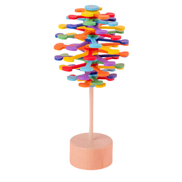 EcoToys CalmPop | Tranquilizante y Divertido - Juguete de Madera para Fidget